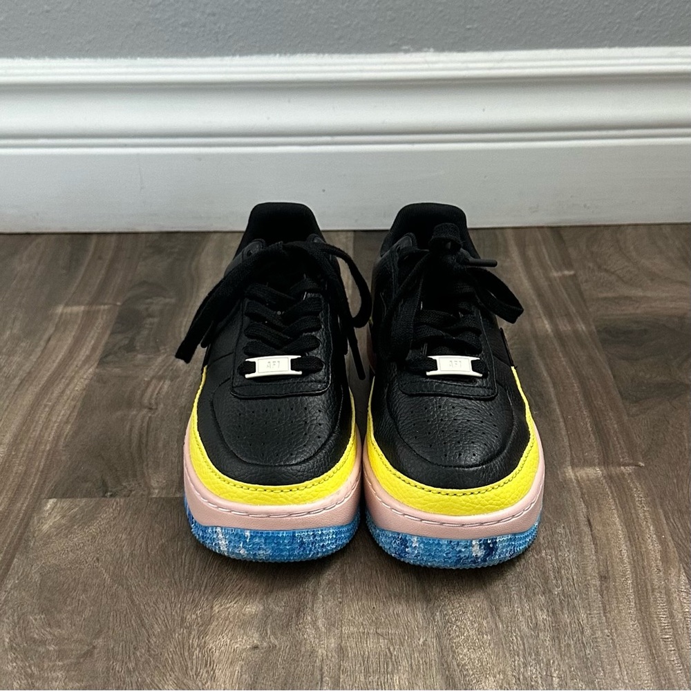 Nike Black and Yellow Sneakers Athletic Style Women's 7
